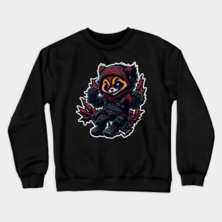 Red Panda Ninja_008 Crewneck Sweatshirt